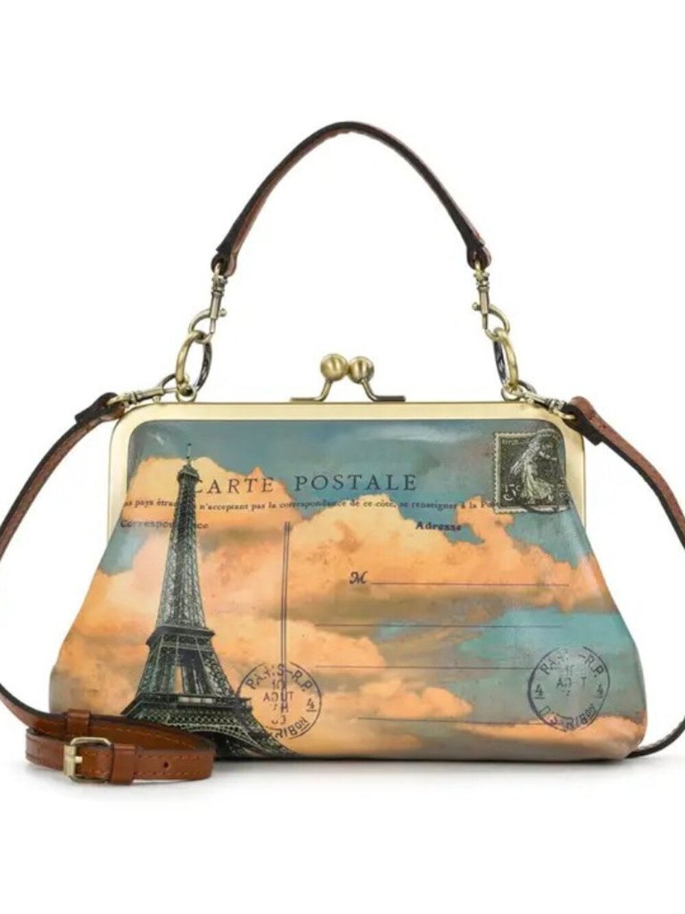 Patricia Nash Vione Frame Bag - Paris Postcard - Picture 2 of 7